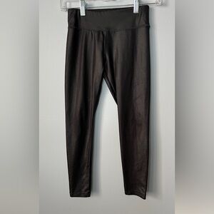 Justice Black Kids Leggings- shimmery black